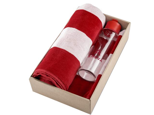 Branded Water bottel and towel combo from Ignition Marketing's Branded Range